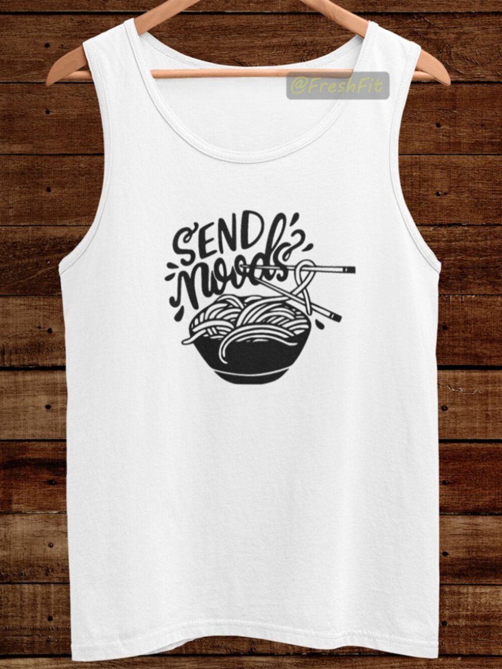 🆕Send Noods Ramen Noodles White Tank Top
